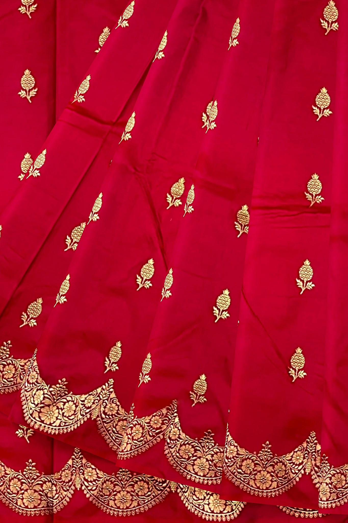 Pink Katan Silk Handloom Banarasi Saree